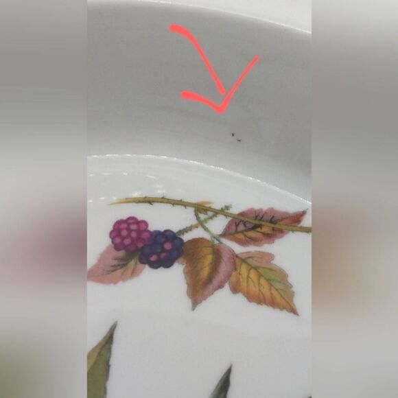 Royal Worcester Evesham Vale Serveware Oval Platter Dish Home Dining Vintage - Picture 12 of 13